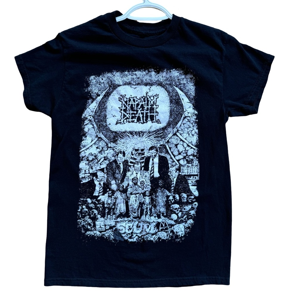 Napalm Death Scum Short Sleeve Earache Records T Shirt Unisex